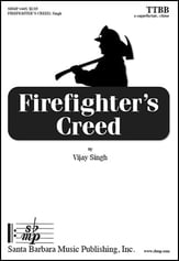 Firefighter's Creed TTBB choral sheet music cover